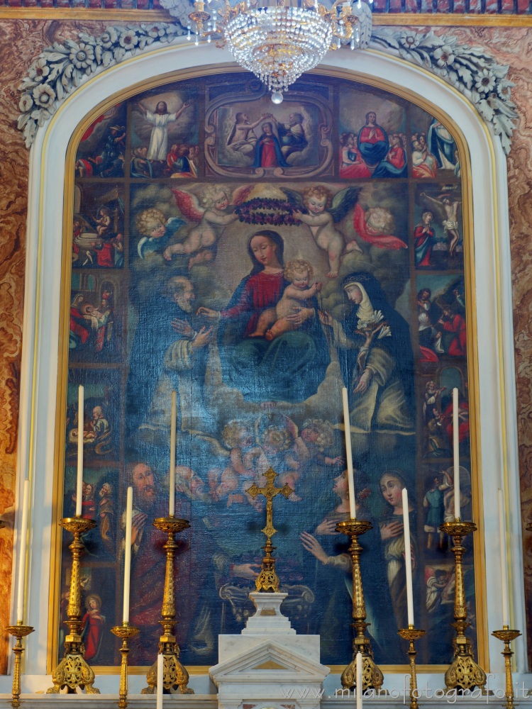 Andorno Micca (Biella, Italy) - Polyptych of the Crowned Virgin in the Church of San Giuseppe di Casto